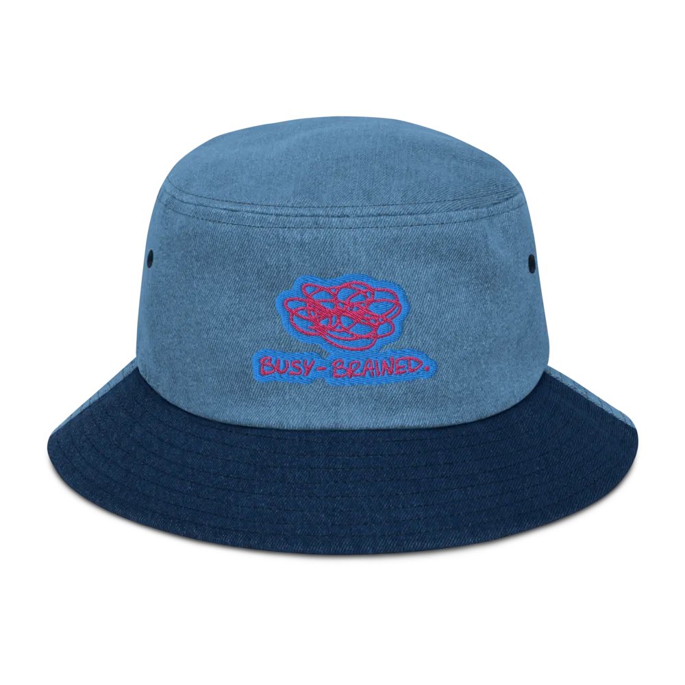 BUSY-BRAINED (bubblegum) denim bucket hat product image (1)