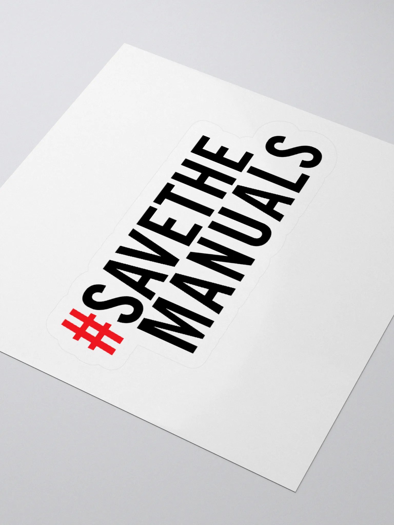 The Analog Badge (#SAVETHEMANUALS Sticker) product image (3)