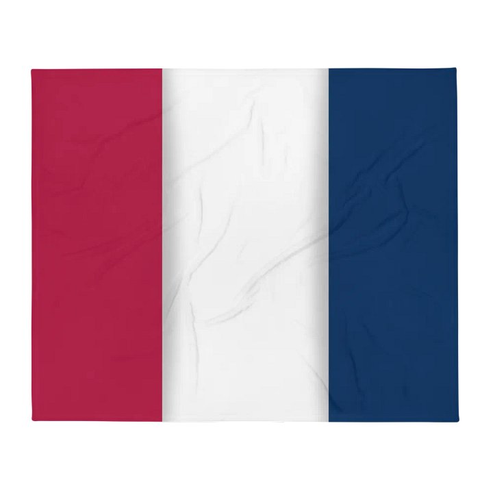 Red White Blue Flag Colored Throw Blanket product image (2)