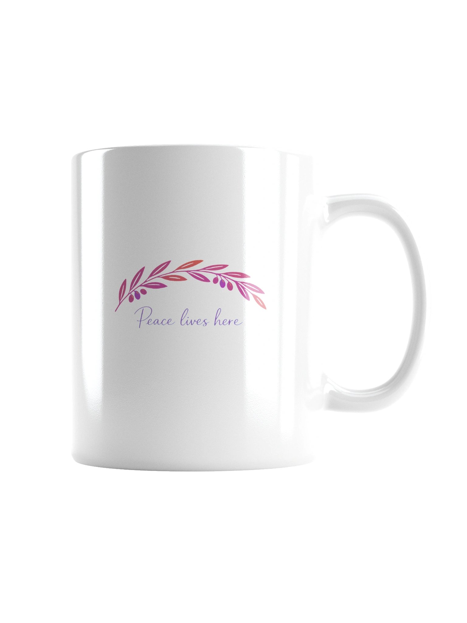 Peace Lives Here Mug | 15oz Christian Coffee Cup product image (5)