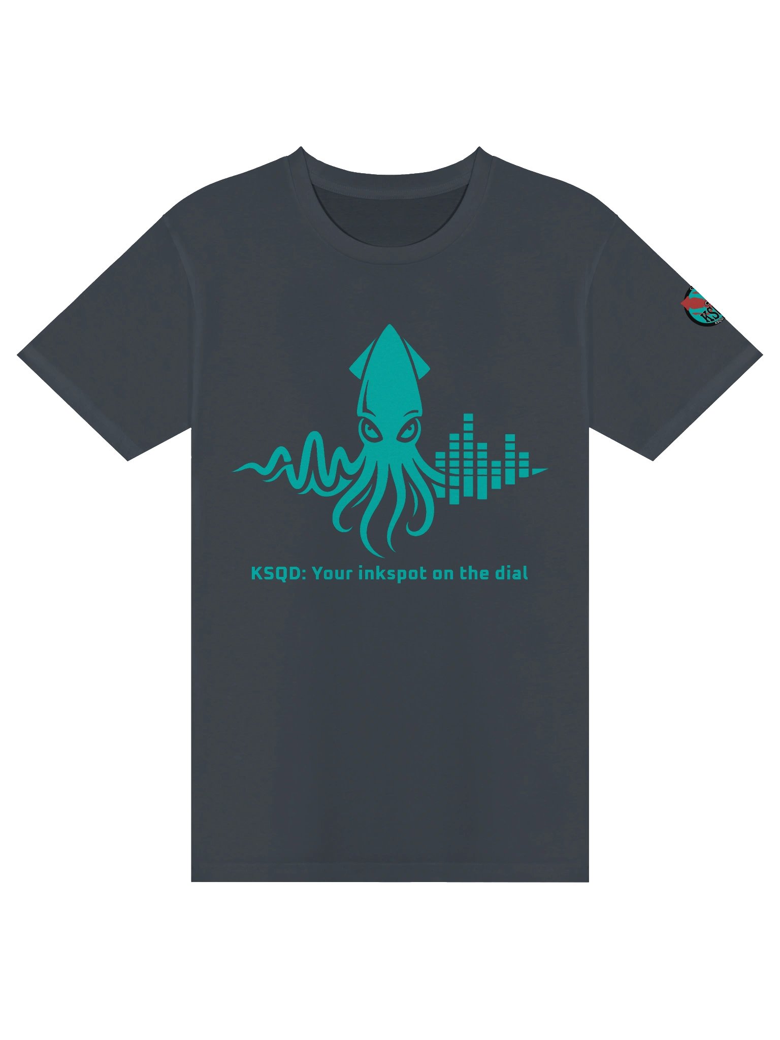 KSQD “Soundwave Squid” Premium Crew Neck Tee (Blue Squid) product image (5)