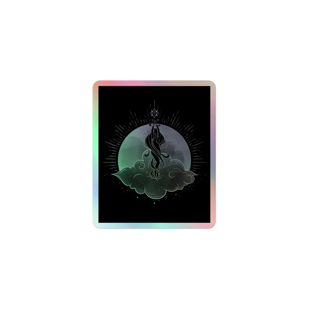 𝖆𝖗𝖎𝖆 holographic sticker product image (1)