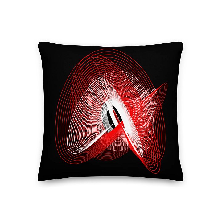 Lissajous Subversion - Lissajous Figures Mathematical Art Pillow product image (2)