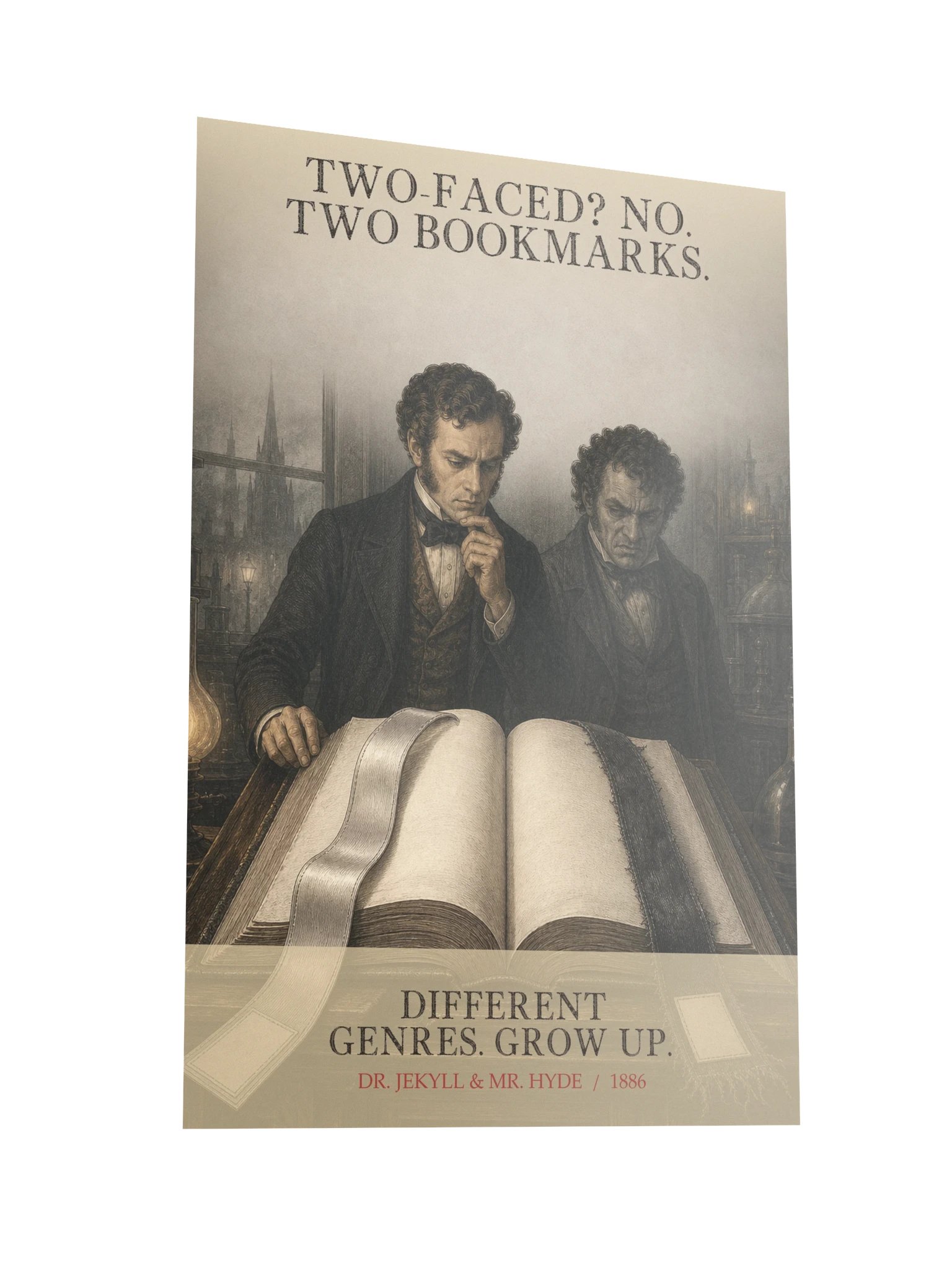 Two Bookmarks Genres -- The Strange Case of Dr Jekyll and Mr Hyde Art Print product image (10)