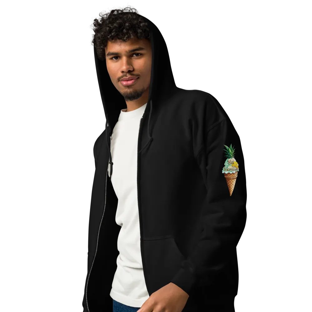 Not Vanilla Icecream cone zippy hoodie product image (16)