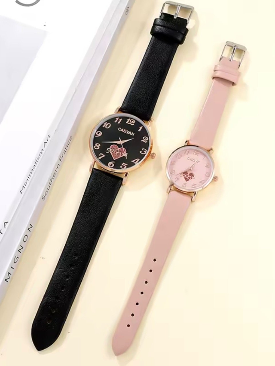 Top Luxury Brand Couple Watch For Women Men Clock Male Calendar Love Dial Quartz Wrist Watches Leather Ladies Man Watch no box included product image (5)