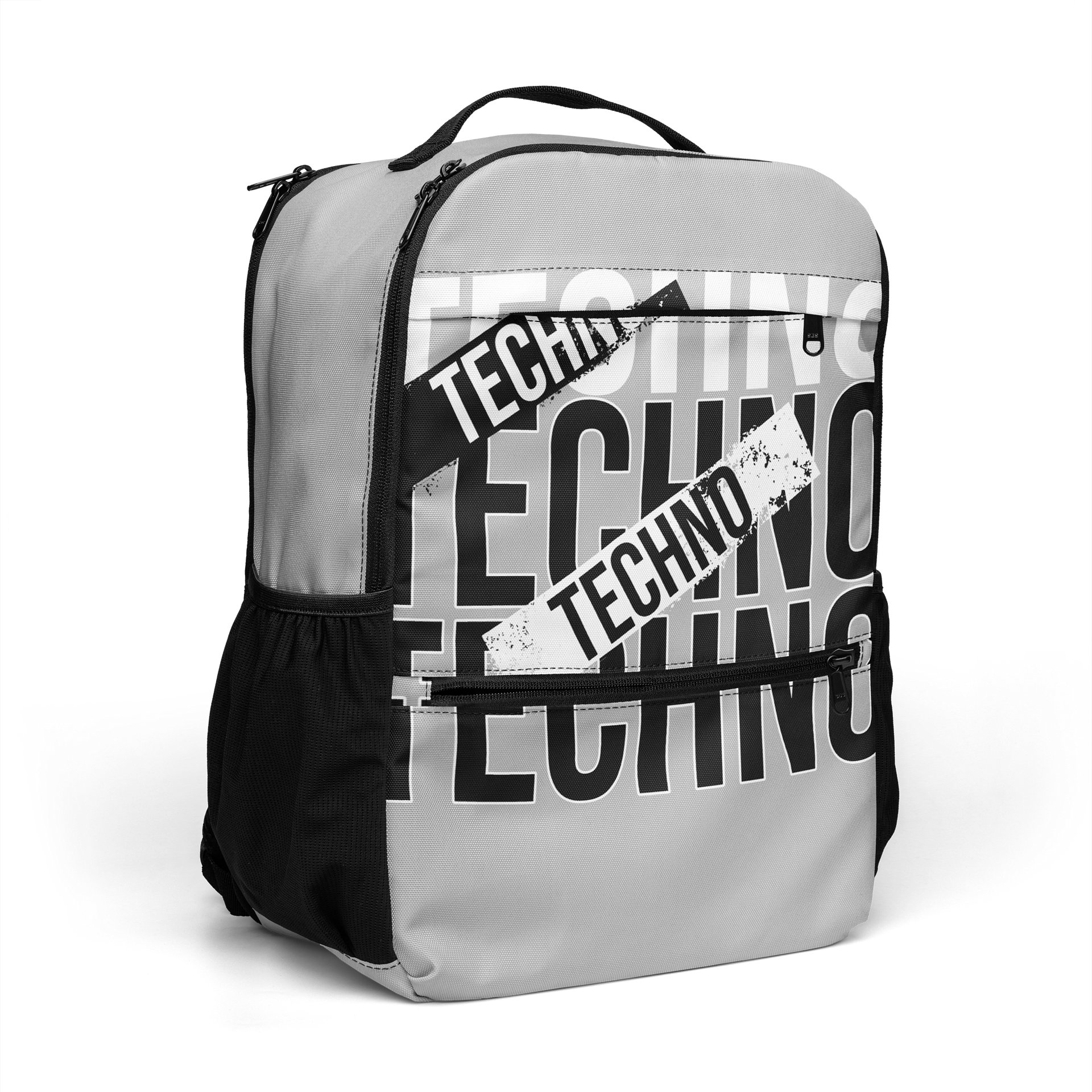 TECHNO Distressed All-Over Print Backpack product image (7)