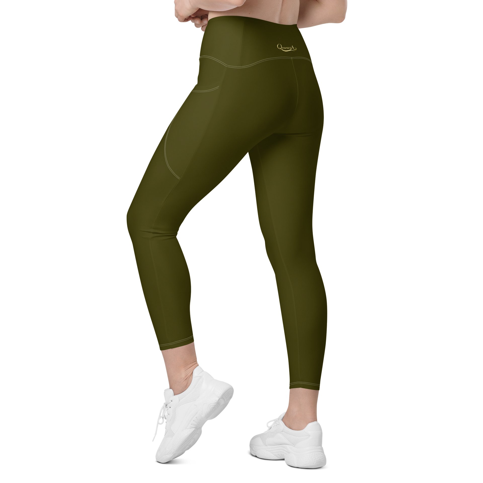 Green Leggings with Pockets product image (6)