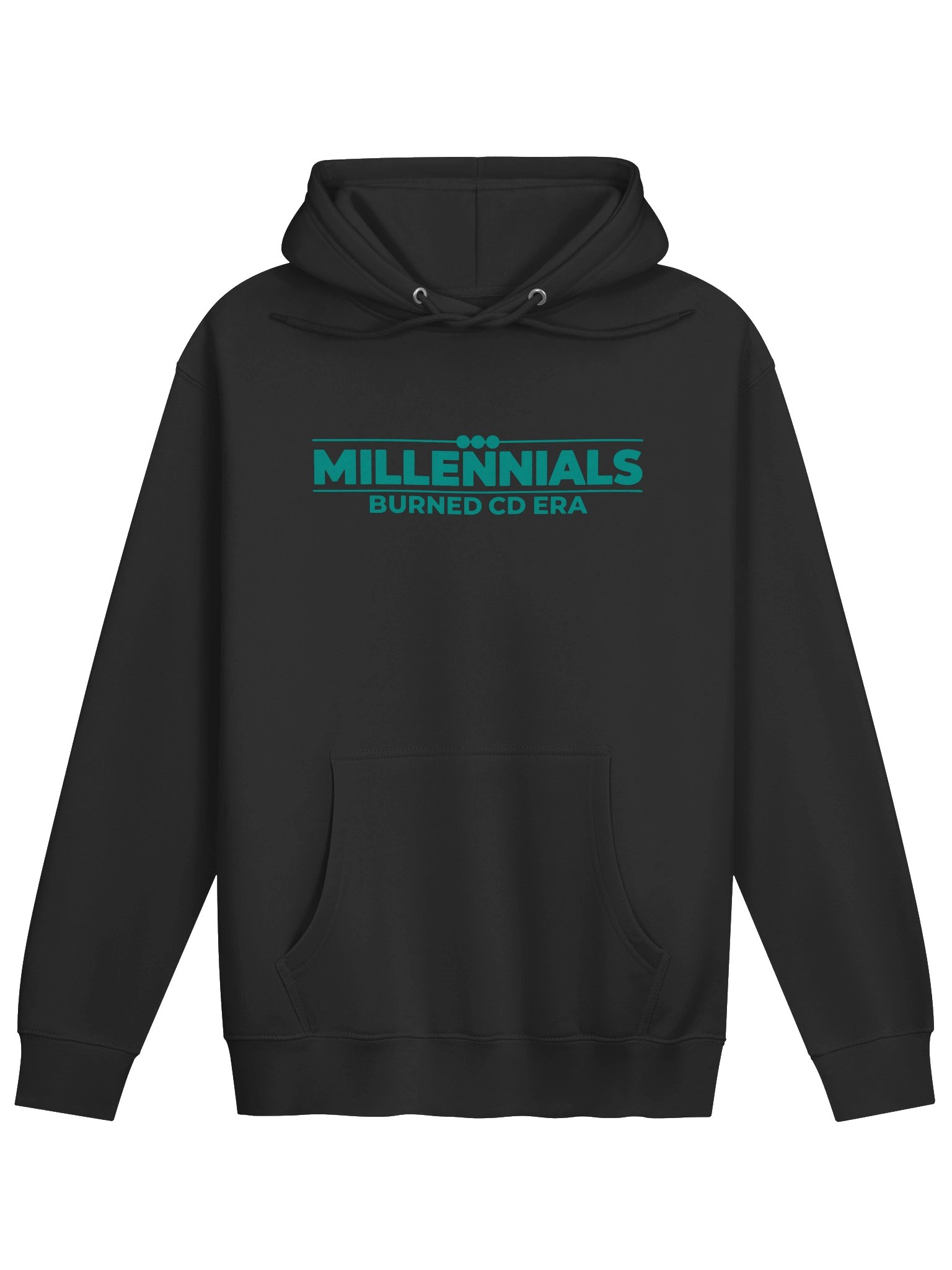Millennials: Burned CD Era | Premium Drawstring Hoodie product image (1)