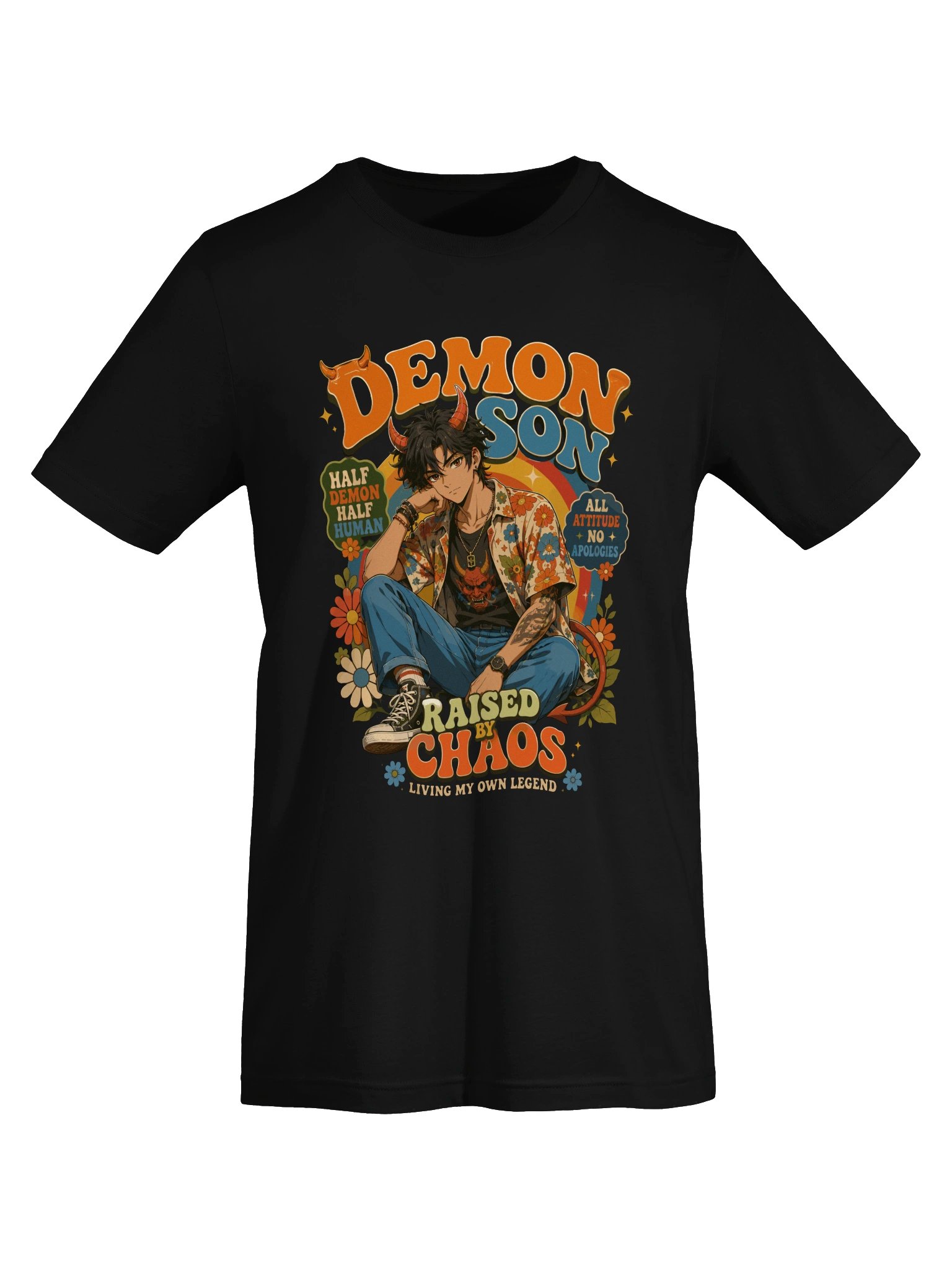 Demon Son Retro Anime Graphic Tee product image (5)