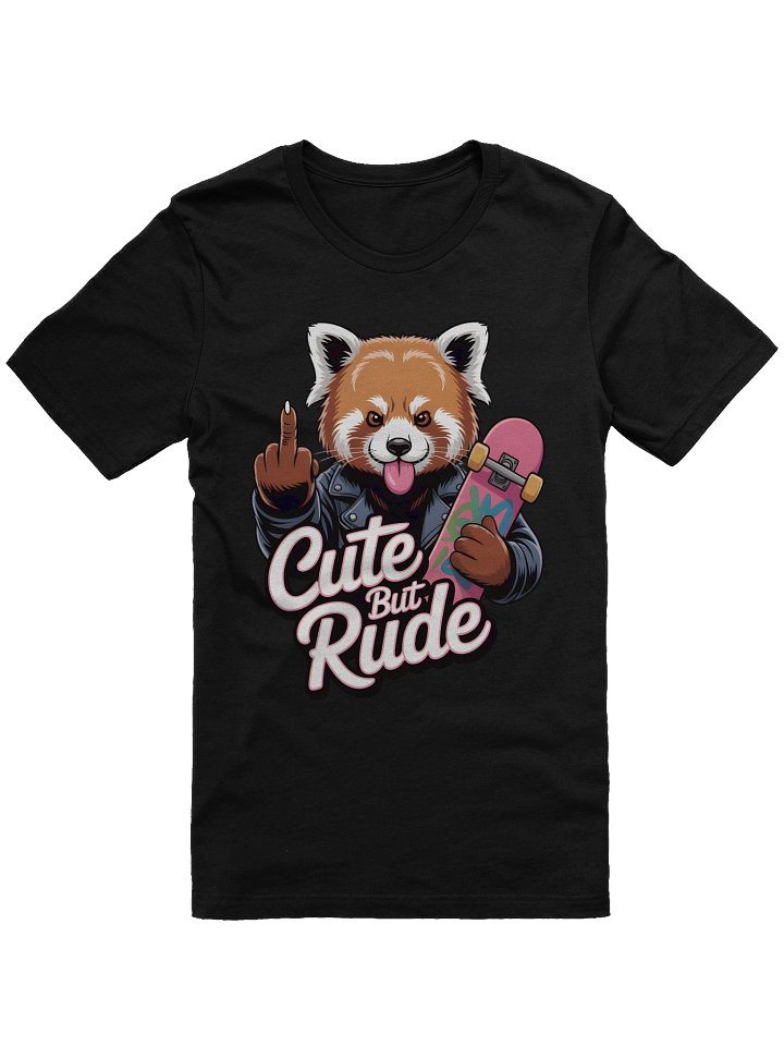 Cute But Rude Red Panda Skateboarder T-Shirt product image (5)