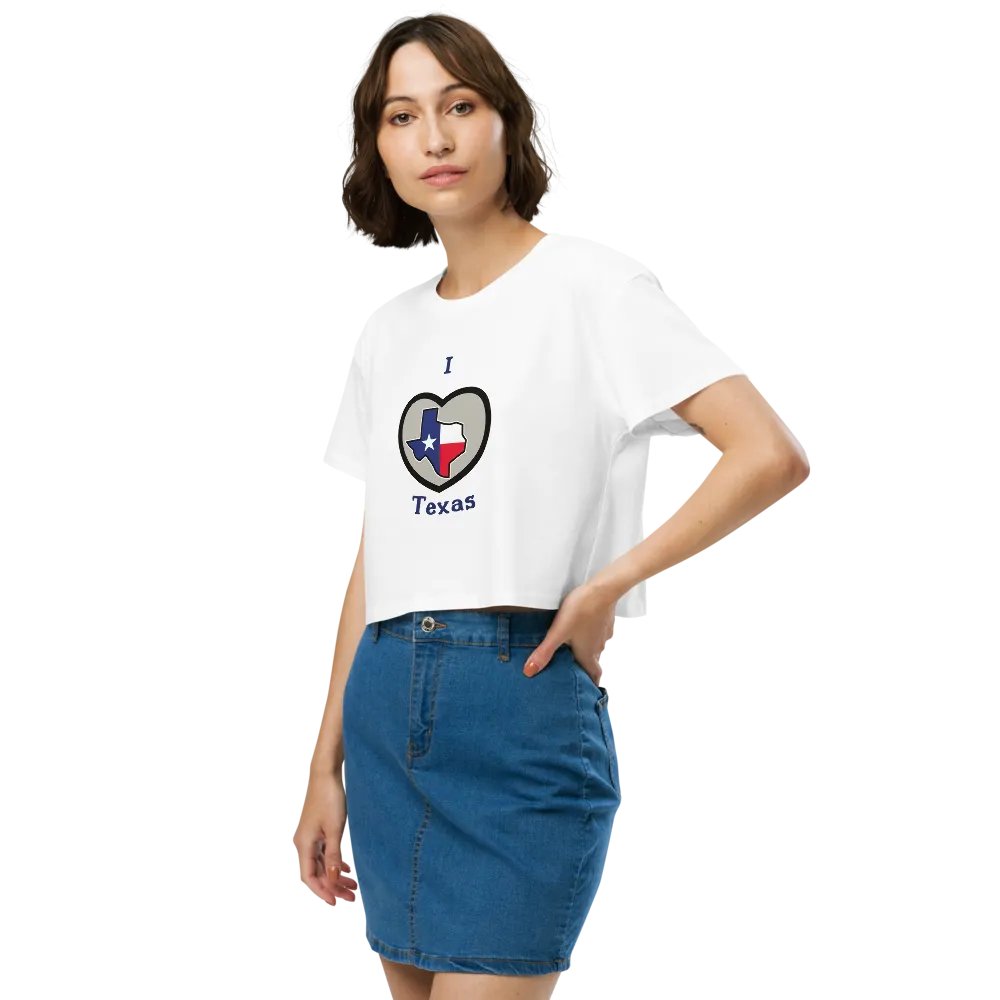 I Love Texas - Crop Top Relaxed Fit Women product image (3)