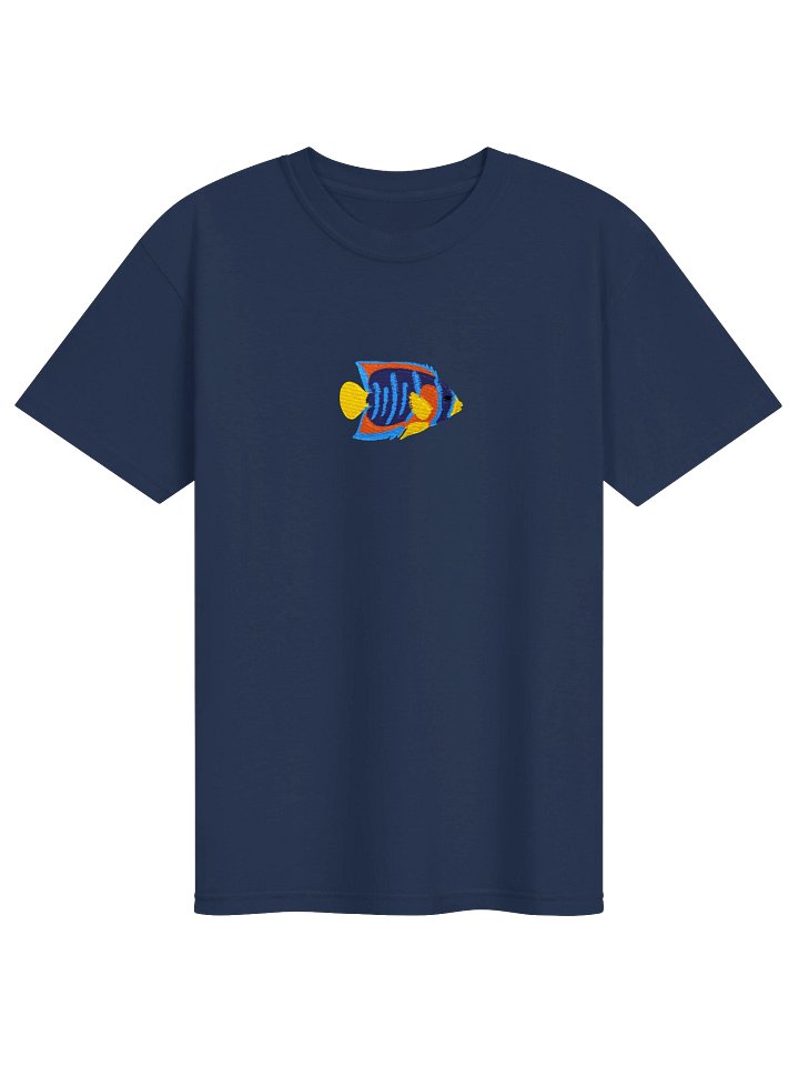Juvenile Queen Angelfish Embroidered Shirt | Reef Aquarium Fish Embroidery Tee | Saltwater Marine Fish Apparel product image (9)