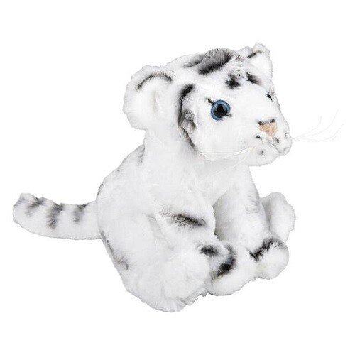 Cute 8" White Tiger Plush - Soft Stuffed Anime Style Jungle Cat Toy Gift product image (2)