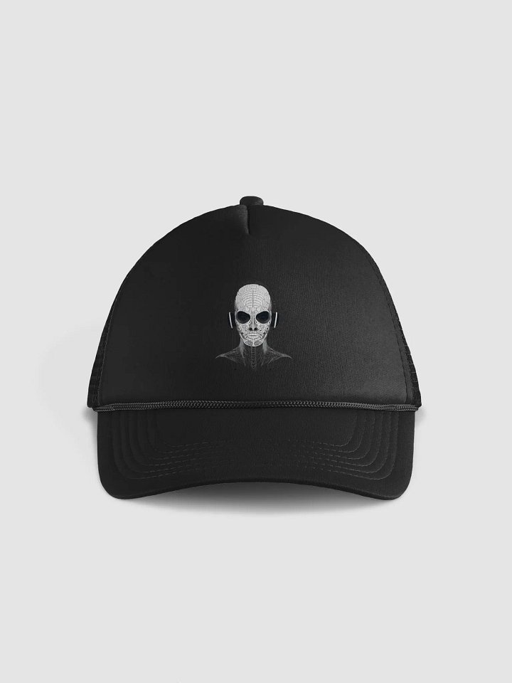 Cool Alien in Headphones Cap – Funky Sci-Fi Music Hat product image (1)
