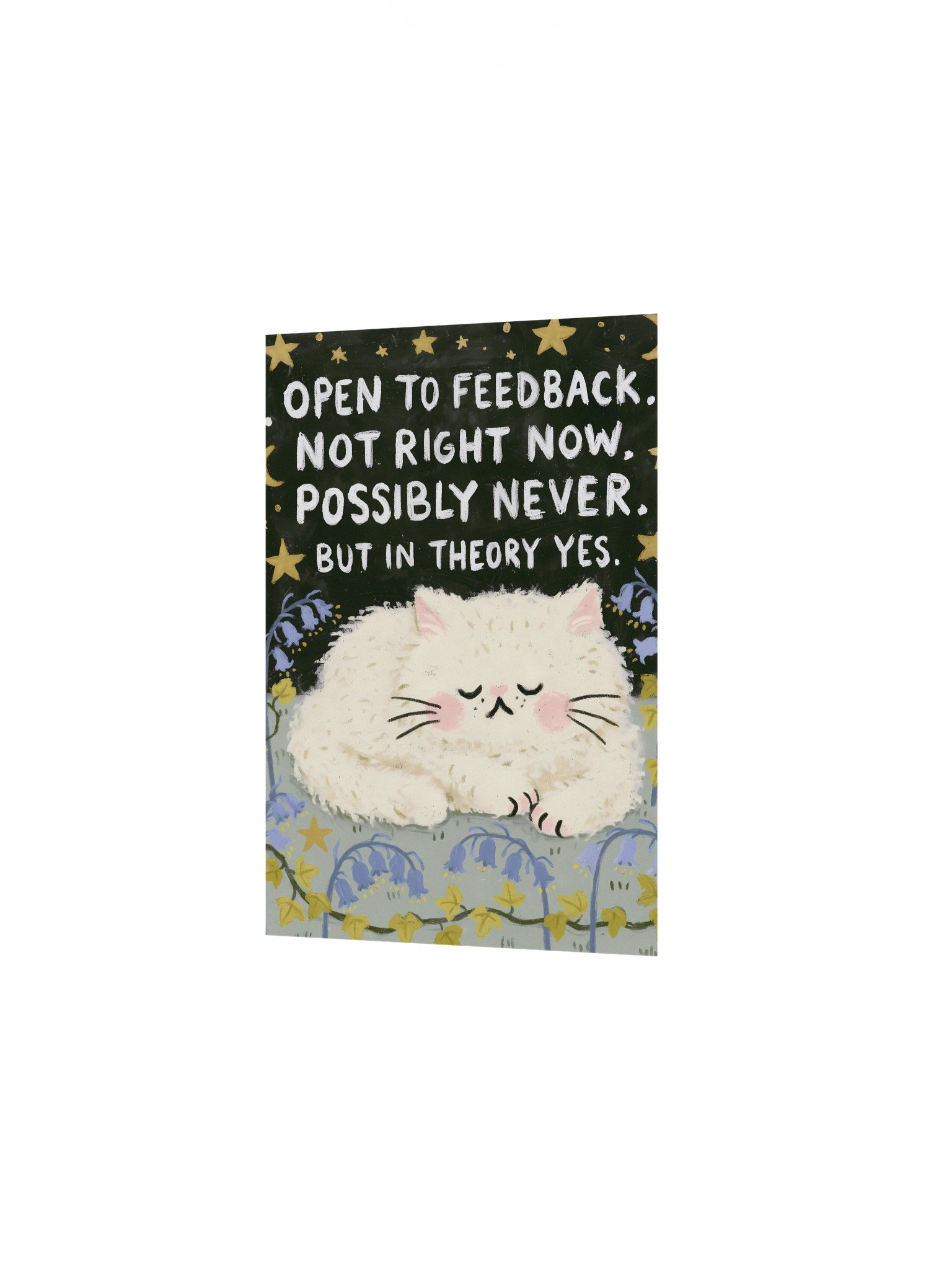 Not Right Now Cat Poster product image (14)