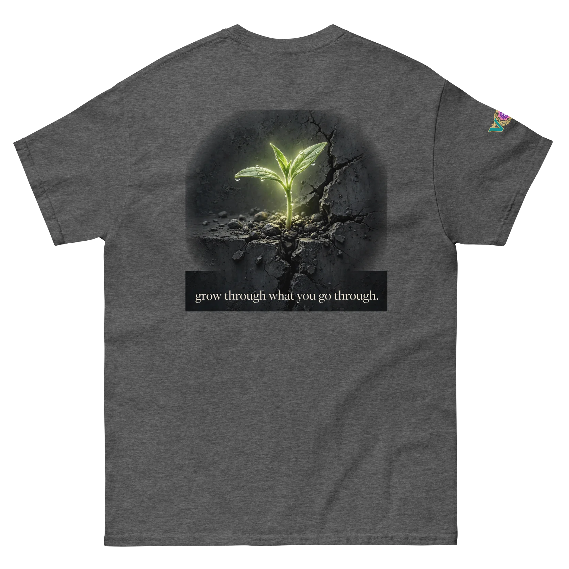 V2W "WHAT YOU DO GROWS YOU” Concrete Sprout Tee product image (7)