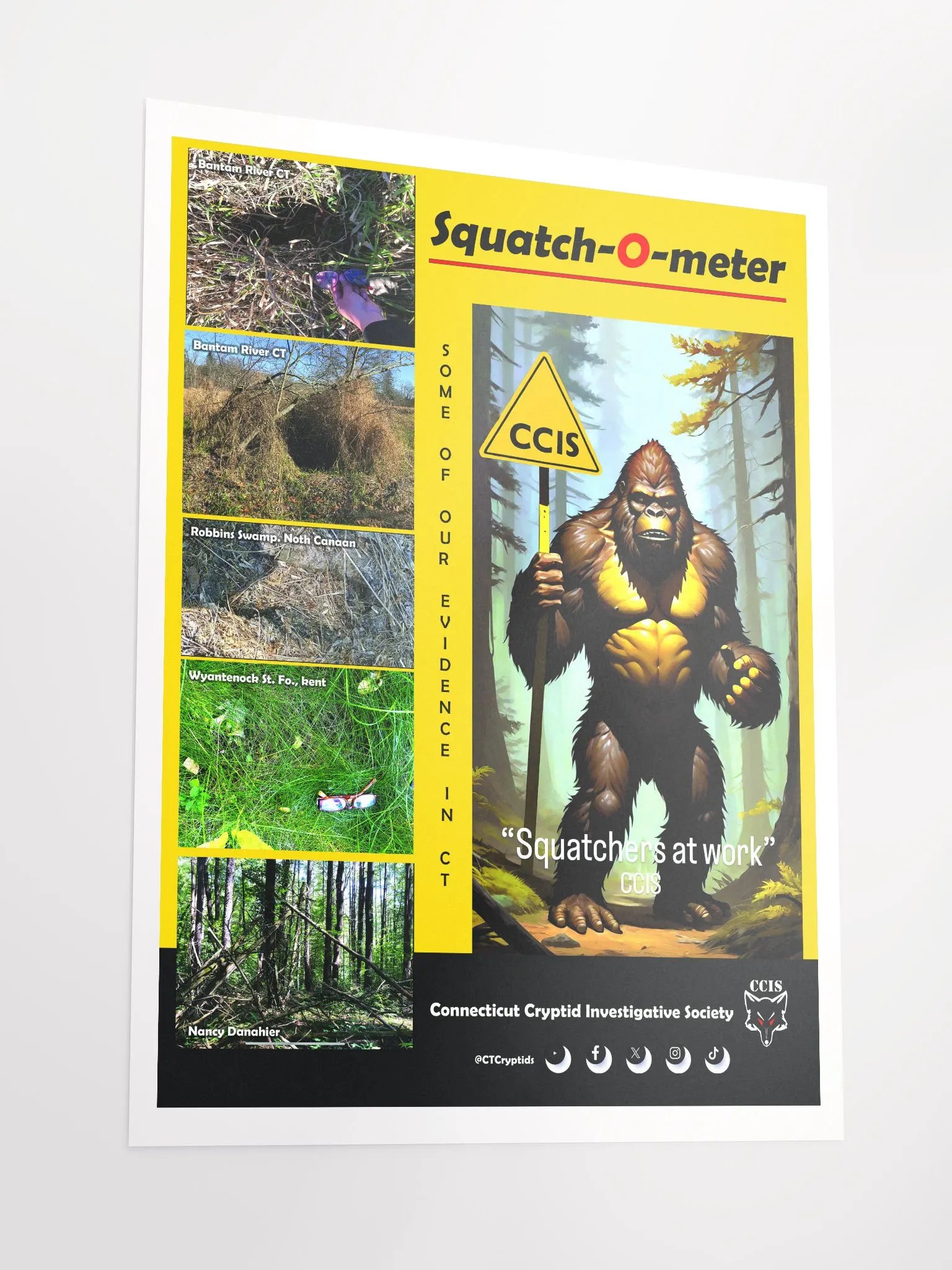 CCIS | CT Cryptids | Squatch-O-Meter Poster product image (3)