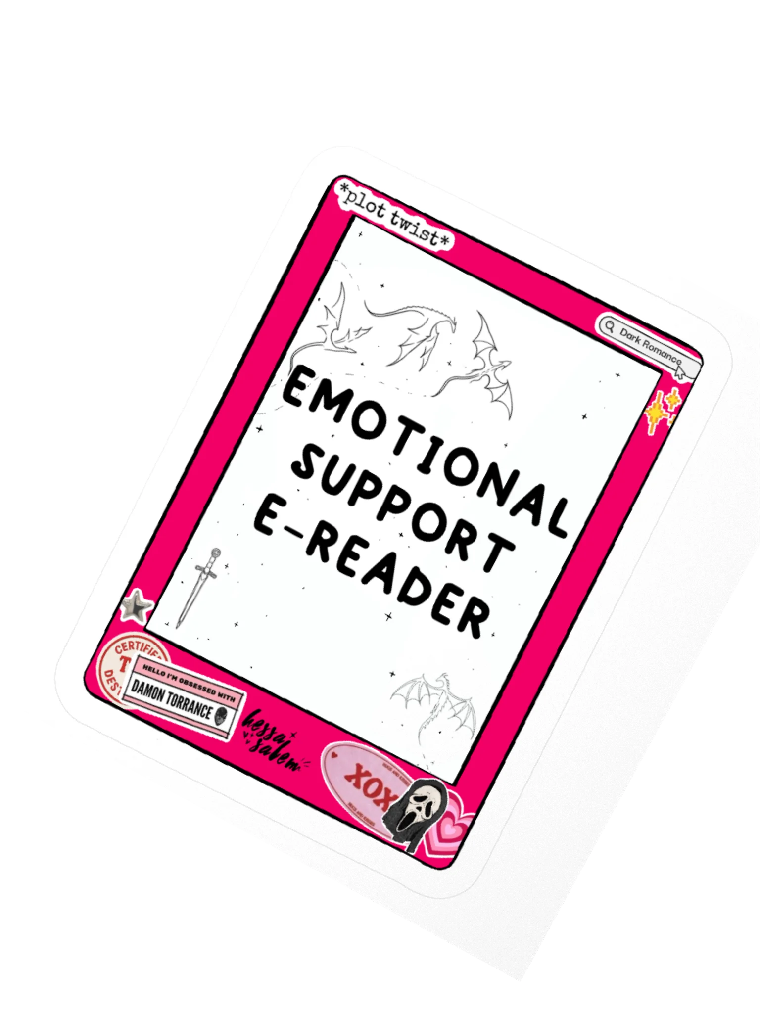 Emotional Support - Ereader // Sticker product image (3)