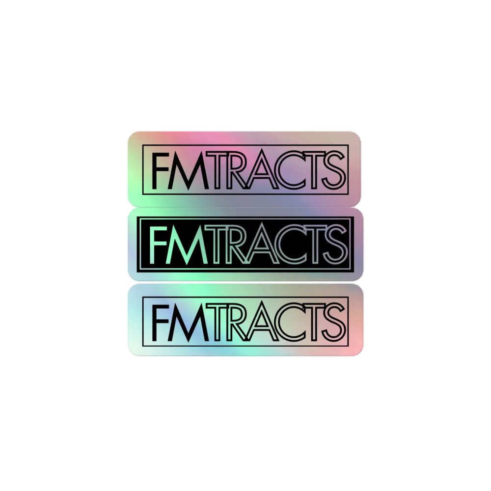 FMTRACTS Holographic Logo Sticker Set product image (1)