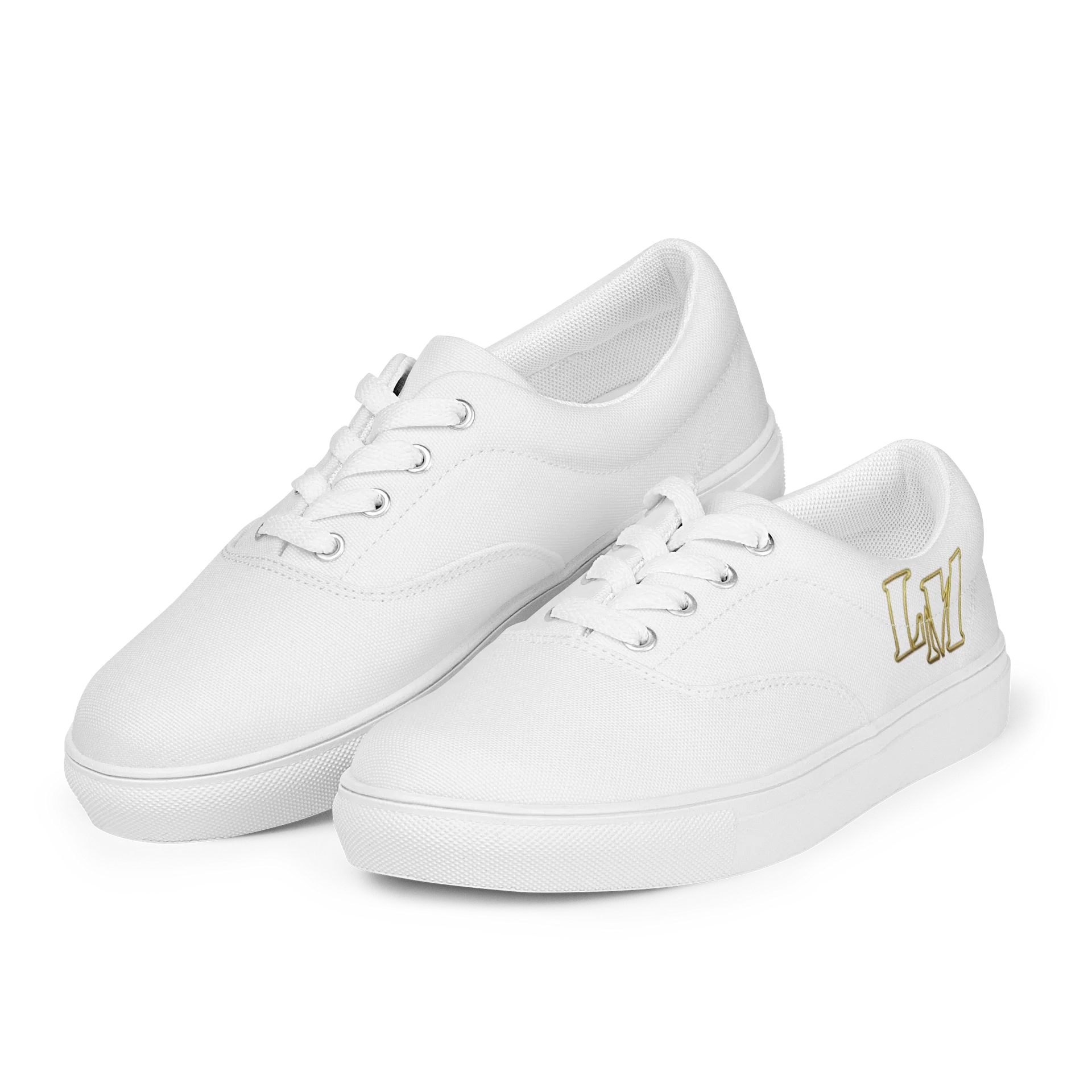LM Origin™ Bone White Sneakers | Unisex Canvas Shoes product image (8)