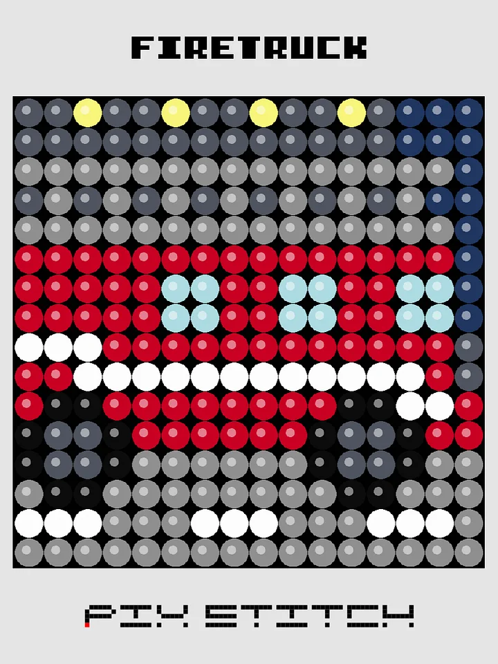 Firetruck Pixel Art product image (1)