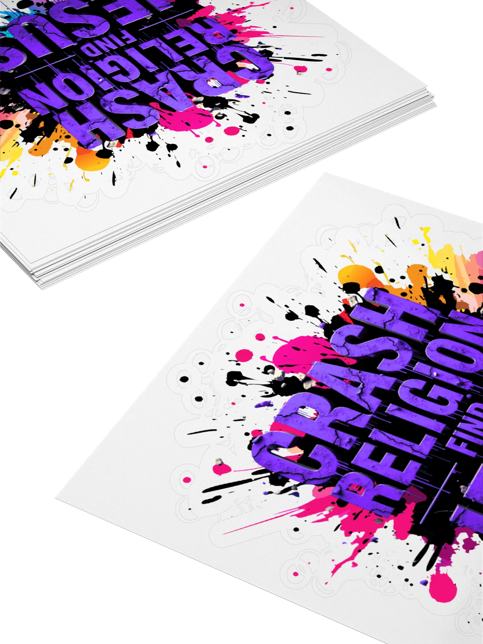 RASH RELIGION. FIND JESUS. – GRAFFITI STICKER product image (4)
