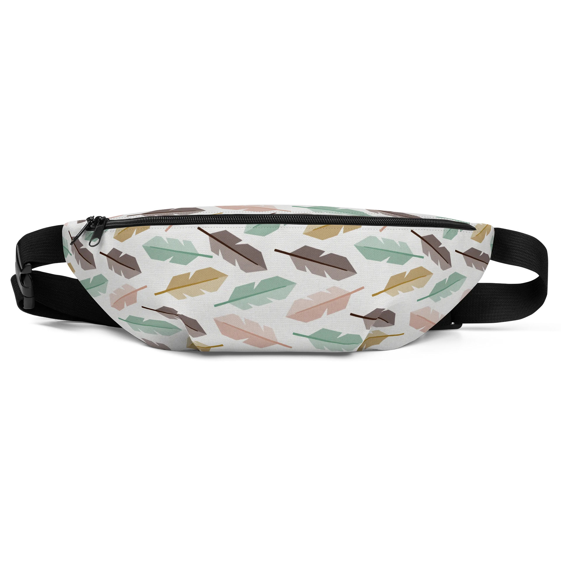 Mid-Century Modern Feathers All-Over Fanny Pack product image (1)