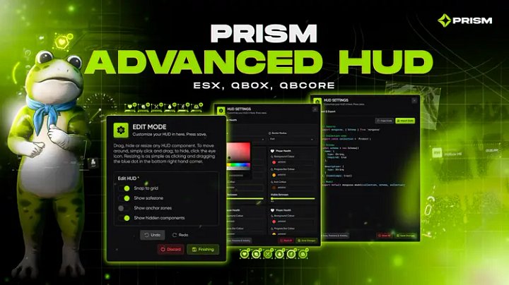 FiveM Advanced HUD System | Complete Customization & 4+ Themes | [ESX, QBCORE, QBOX] product image (1)