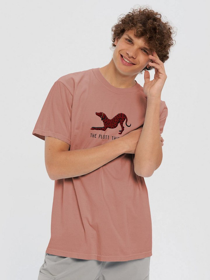 The Plott Thickens T-Shirt(Embroidered) of a Plott Hound(Chocolate Brindle) product image (2)