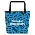 Large Animal Print tote with pocket