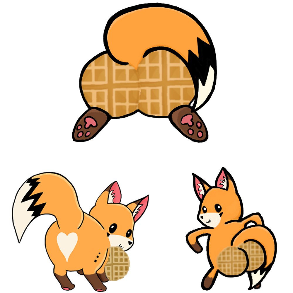 April Fools - Waffle Butts Sticker product image (1)