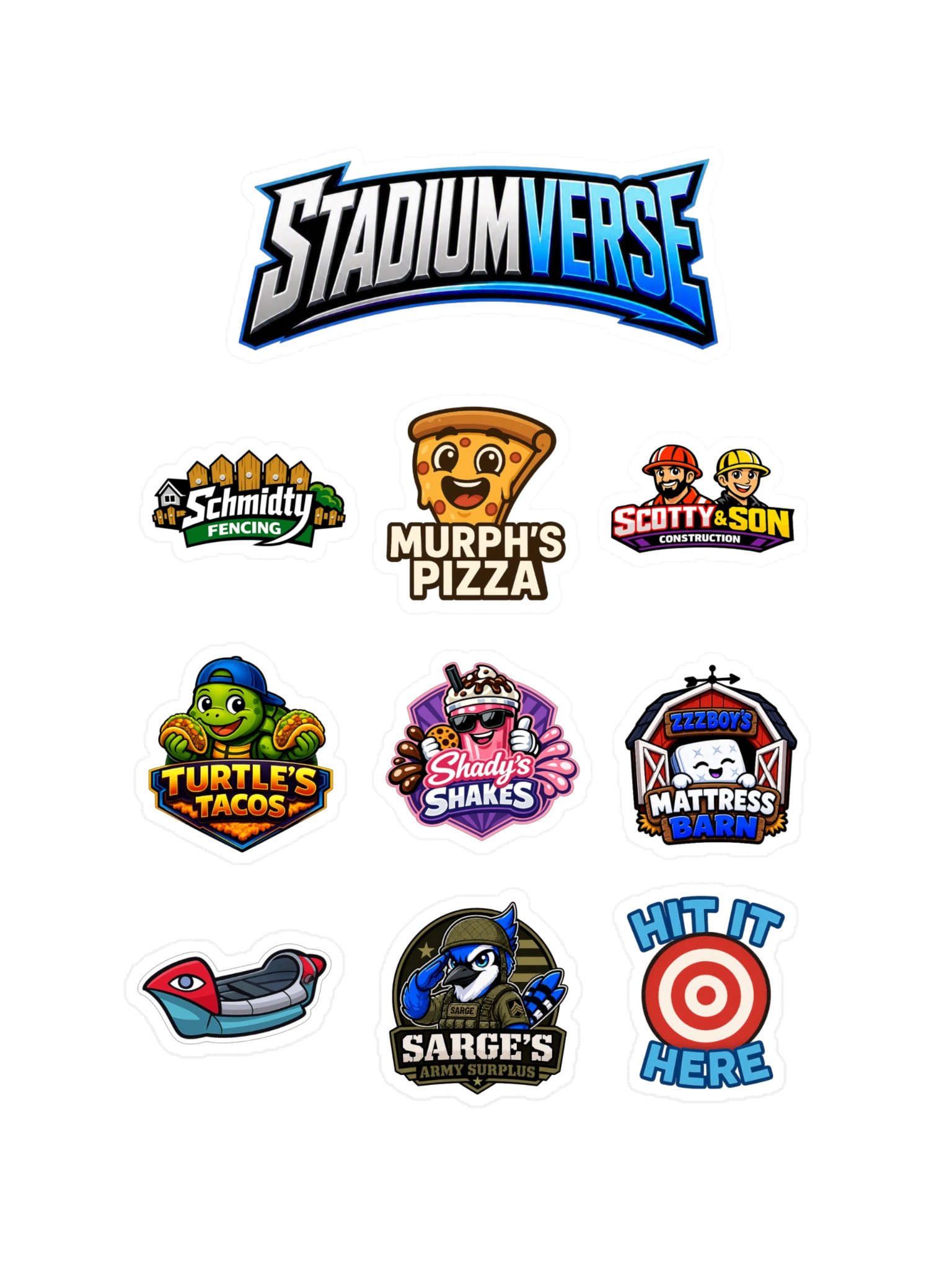 Stadium Creator Universe Sticker Sheet Set 2 product image (3)