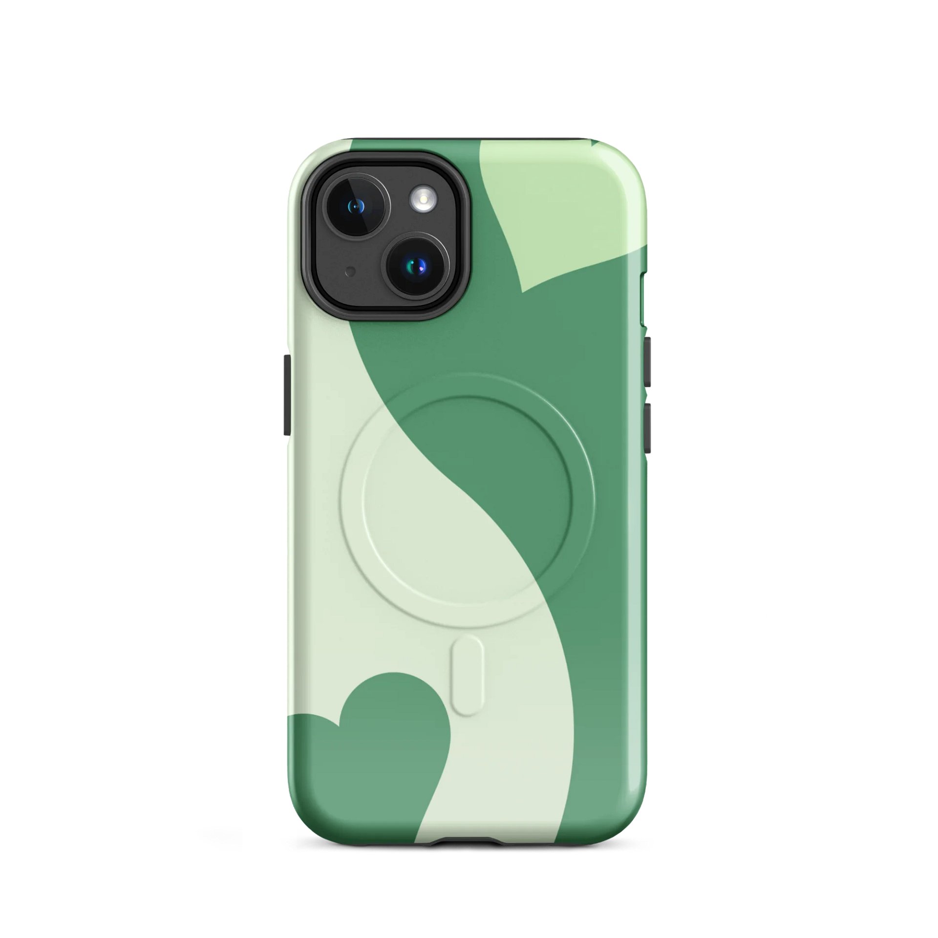 Green Heart Tough Magnetic MagSafe® iPhone® Case 14, 15, 16, 17, Pro, Pro Max, Plus Cases. product image (2)