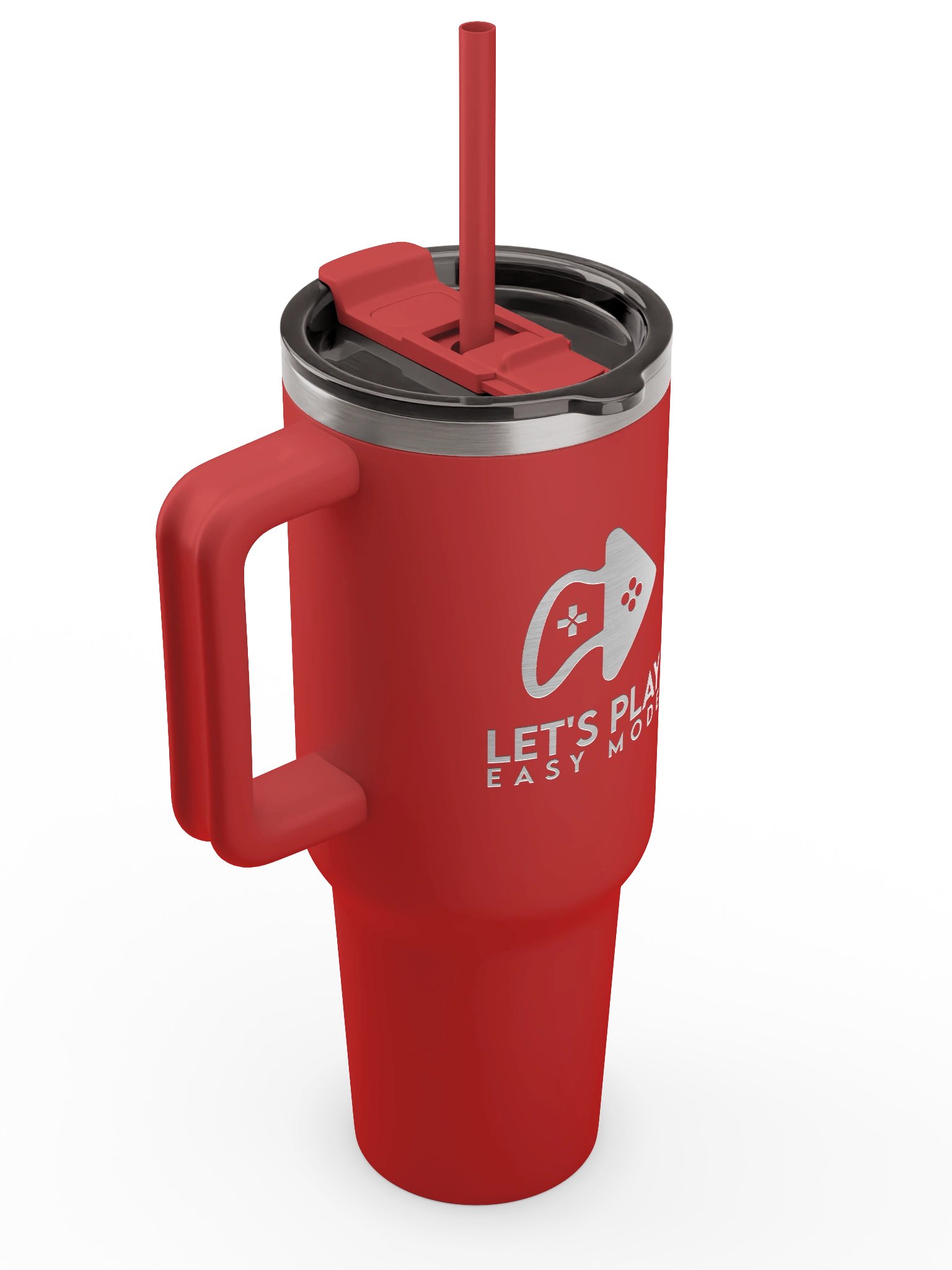 Let’s Play Easy Mode Vacuum Insulated Travel Tumbler - Red product image (6)