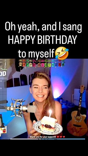 Thanks to everyone who made my birthday Twitch stream so special! ♥️🎶🤣🎂 We laughed and cried and danced and told crazy jokes ...