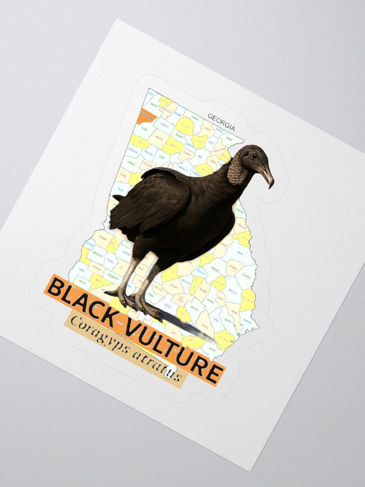 Georgia Black Vulture Map Sticker product image (7)