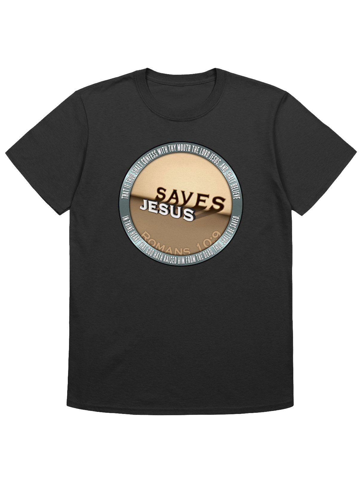 Jesus Saves - Romans 10:9 T-Shirt product image (1)