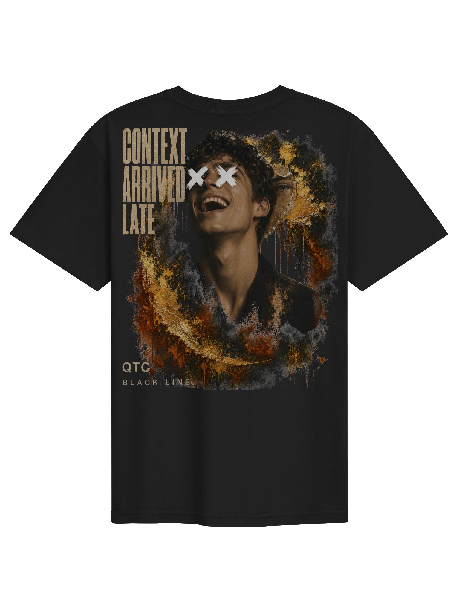 QTC — Context Arrived Late Tee | Black Line product image (1)