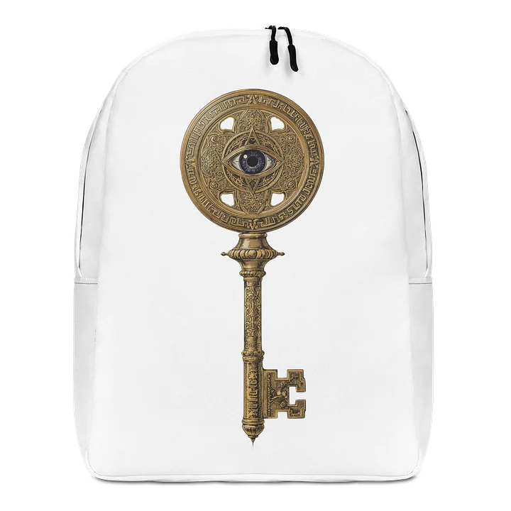 The Gatekeeper’s Key All-Over Print Minimalist Backpack | 15″ Laptop Fit product image (1)