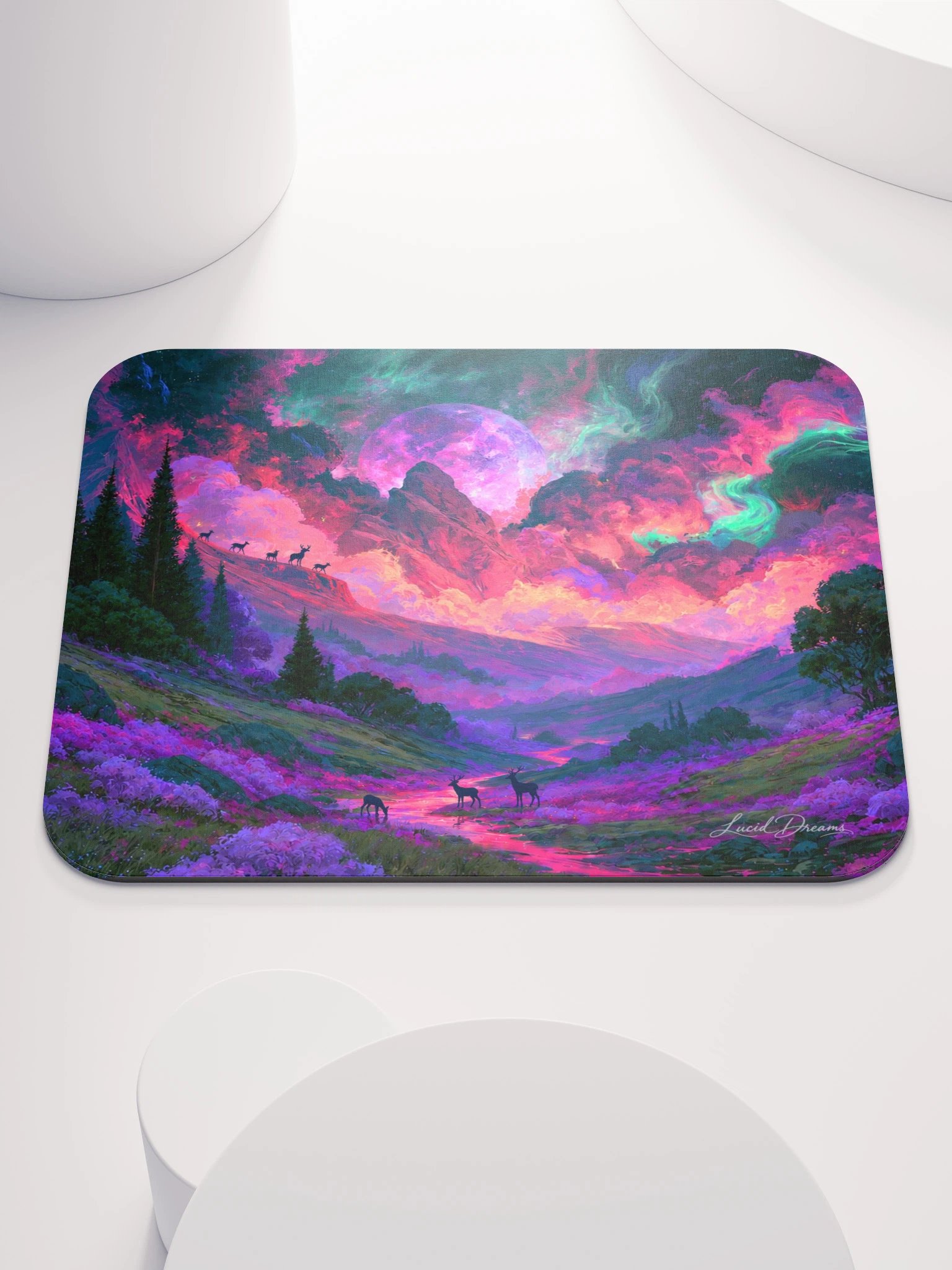 Neon Moon Valley Mousepad product image (1)