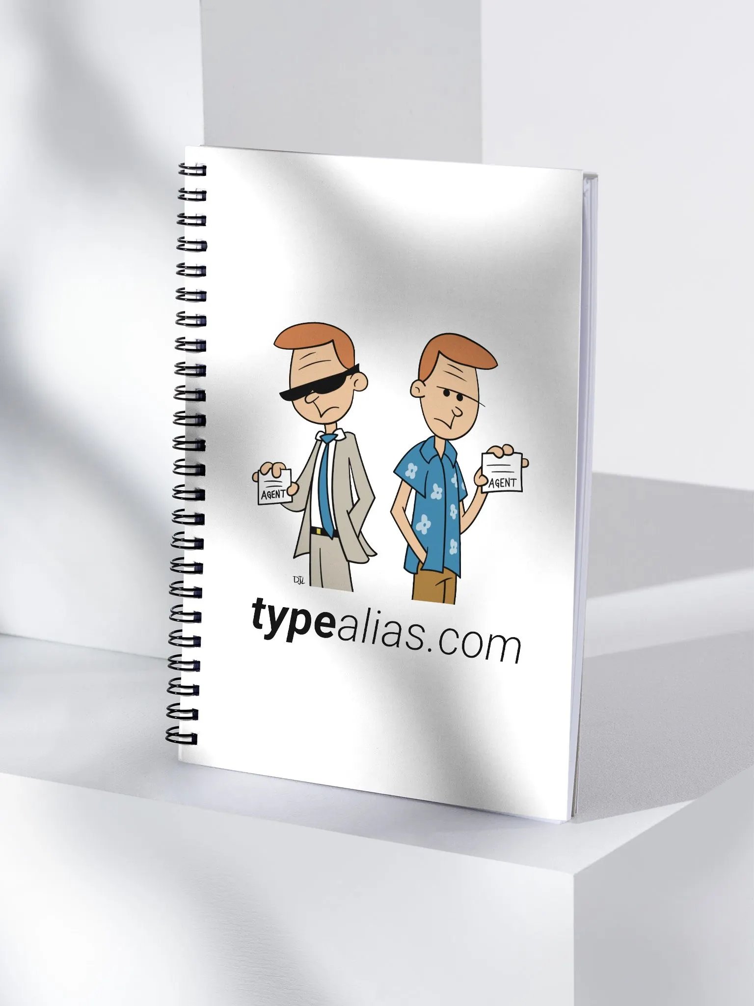 TypeAlias.com Secret Agent Spiral Notebook product image (4)