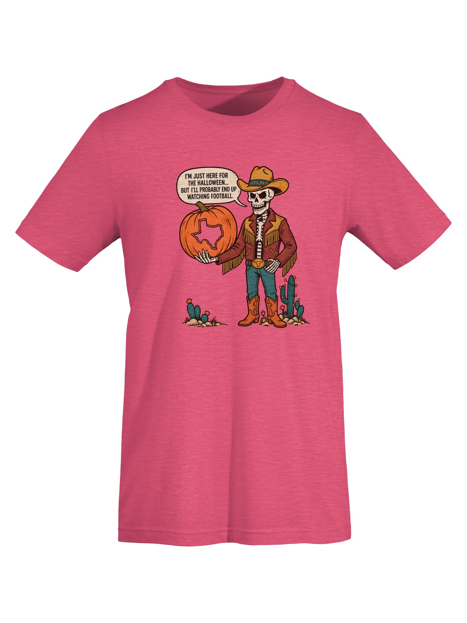 Halloween Texas Cowboy Skeleton Womens Shirt product image (5)