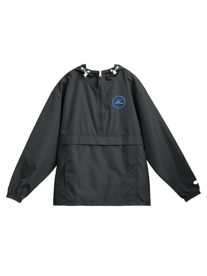 Embroidered Wave Rider Champion Packable Jacket (Aqua) product image (1)