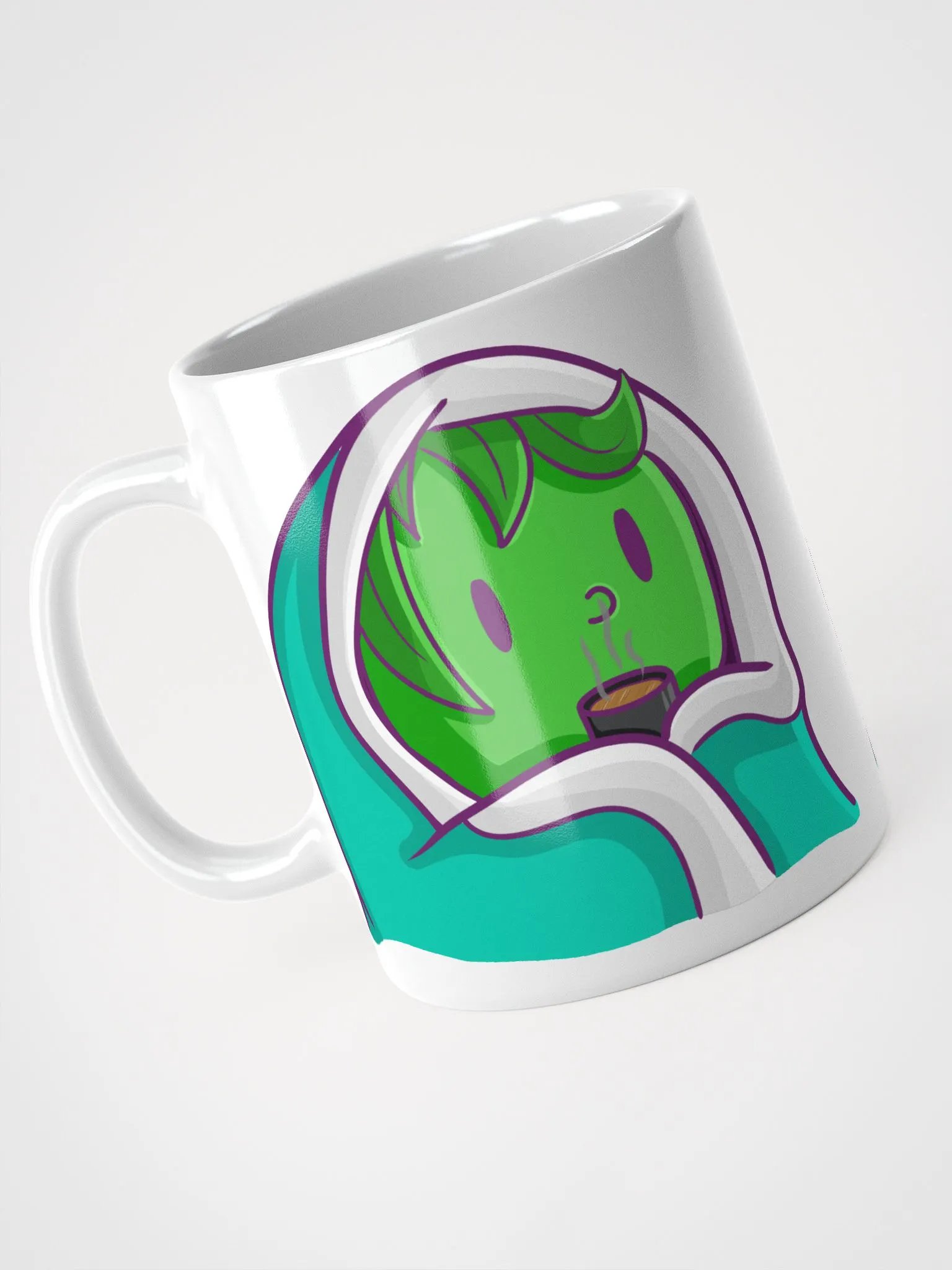 Teal Rose Cuddler Mug | Art by Duck product image (3)