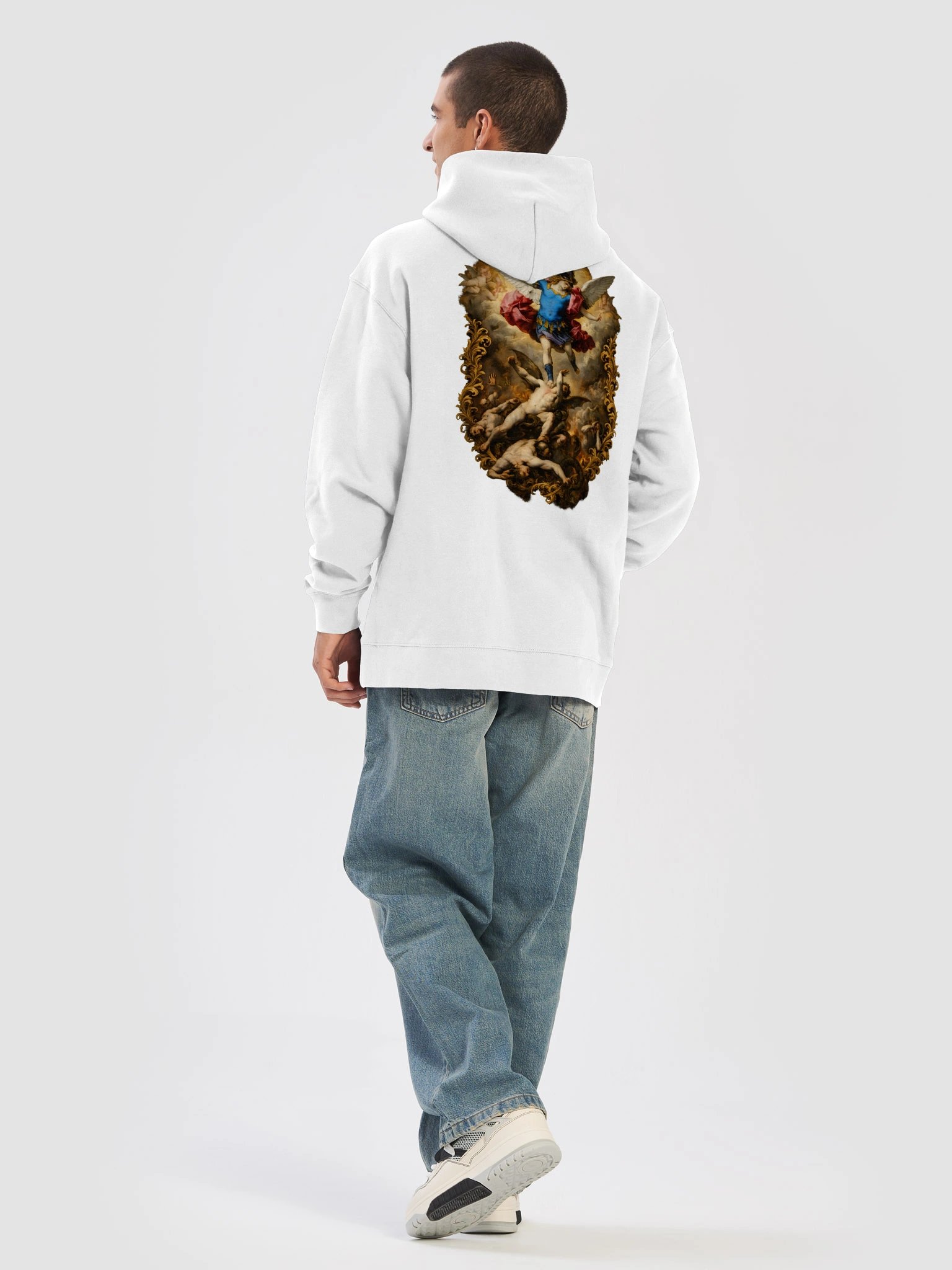 Baroque Guardian Angel Print - Angel Artwork Hoodie product image (3)