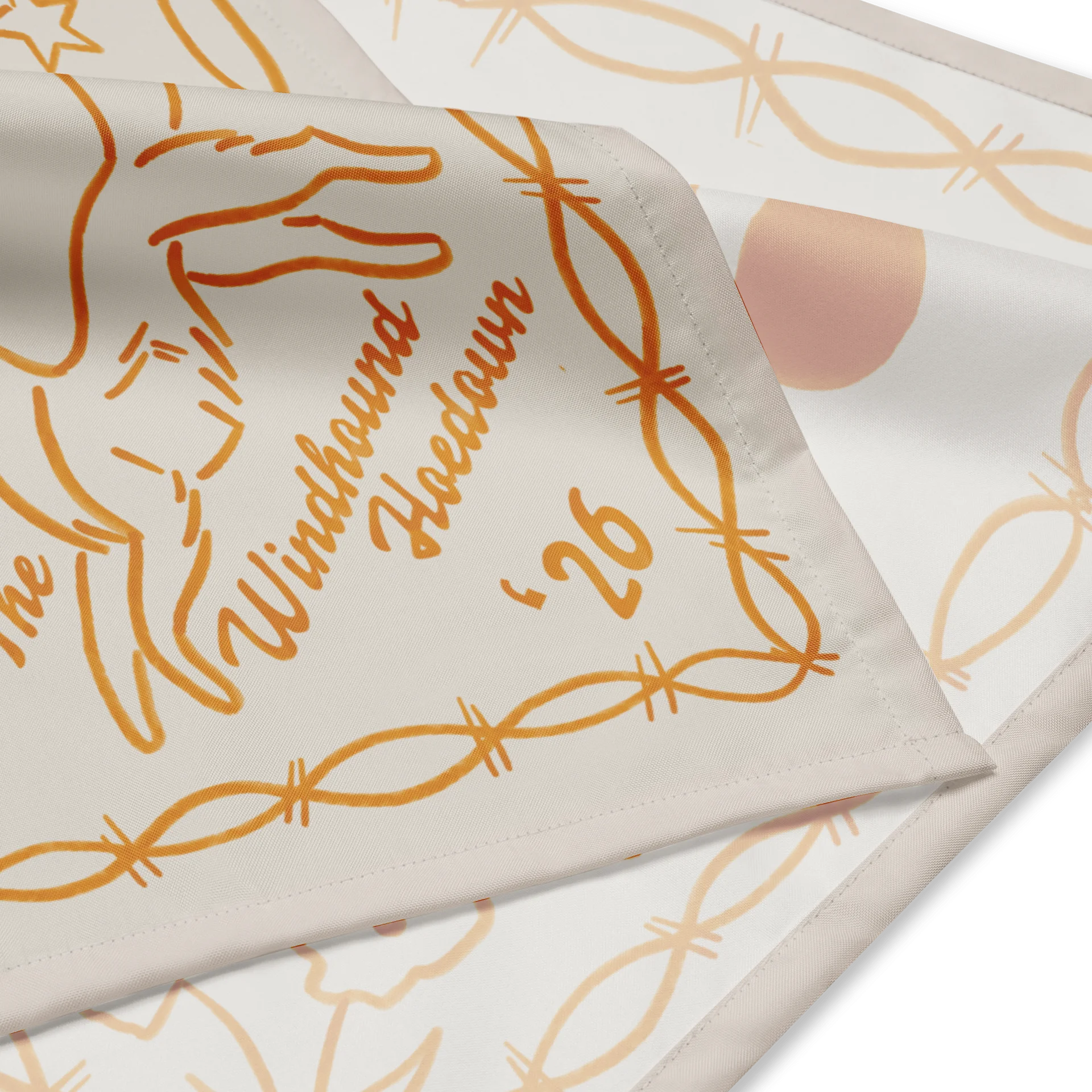 Windhound Hoedown '26 Bandana - Marigold on Cream product image (2)