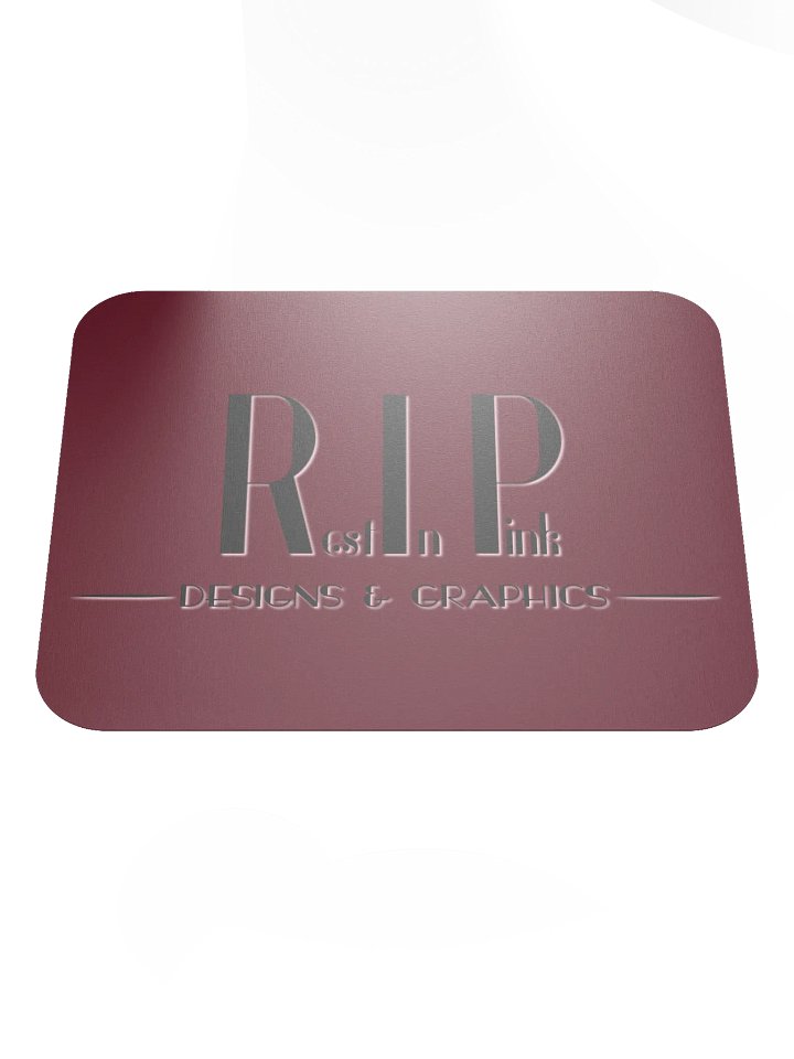 RIP Minimalist Logo Mouse Pad - Red product image (1)