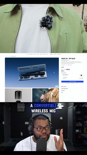 Cheds! @elgato released their FIRST Convertible wireless mic: The Wave Go. I must demonstrate it’s greatness in multiple ways...