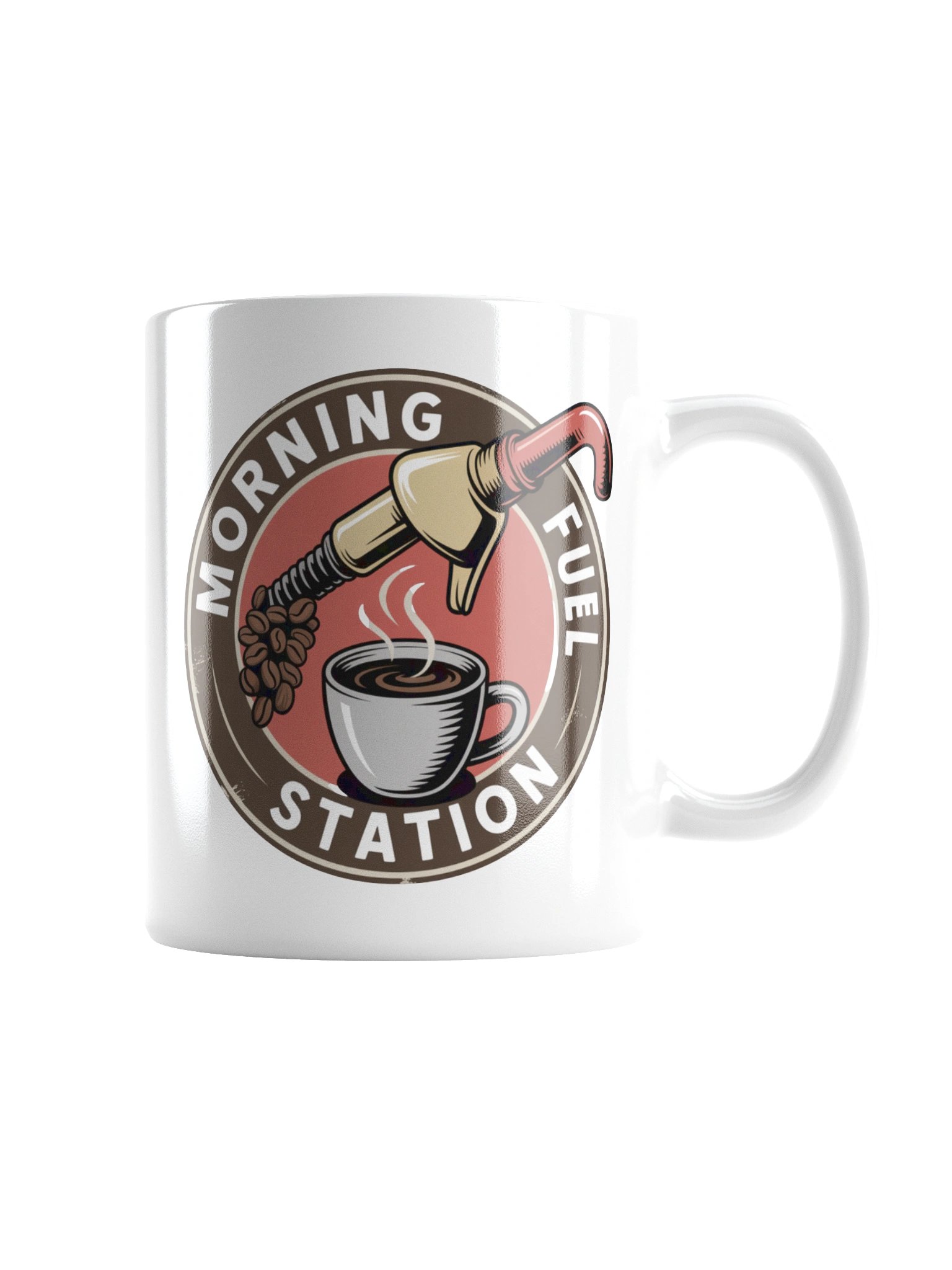 Morning Fuel Station Coffee Mug – Retro Style for Coffee Fans product image (3)